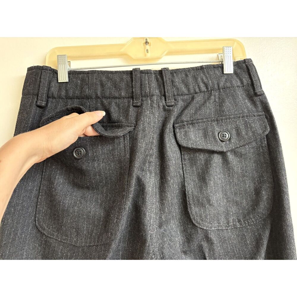 GAP 1969 Wool Fatigue Pants Grey Holiday 2006 Trousers Mens Slacks 32x30 Y2K Vtg - Picture 4 of 9